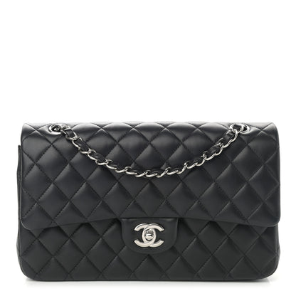 Chanel Lambskin Quilted Medium Double Flap Black 1 of 14