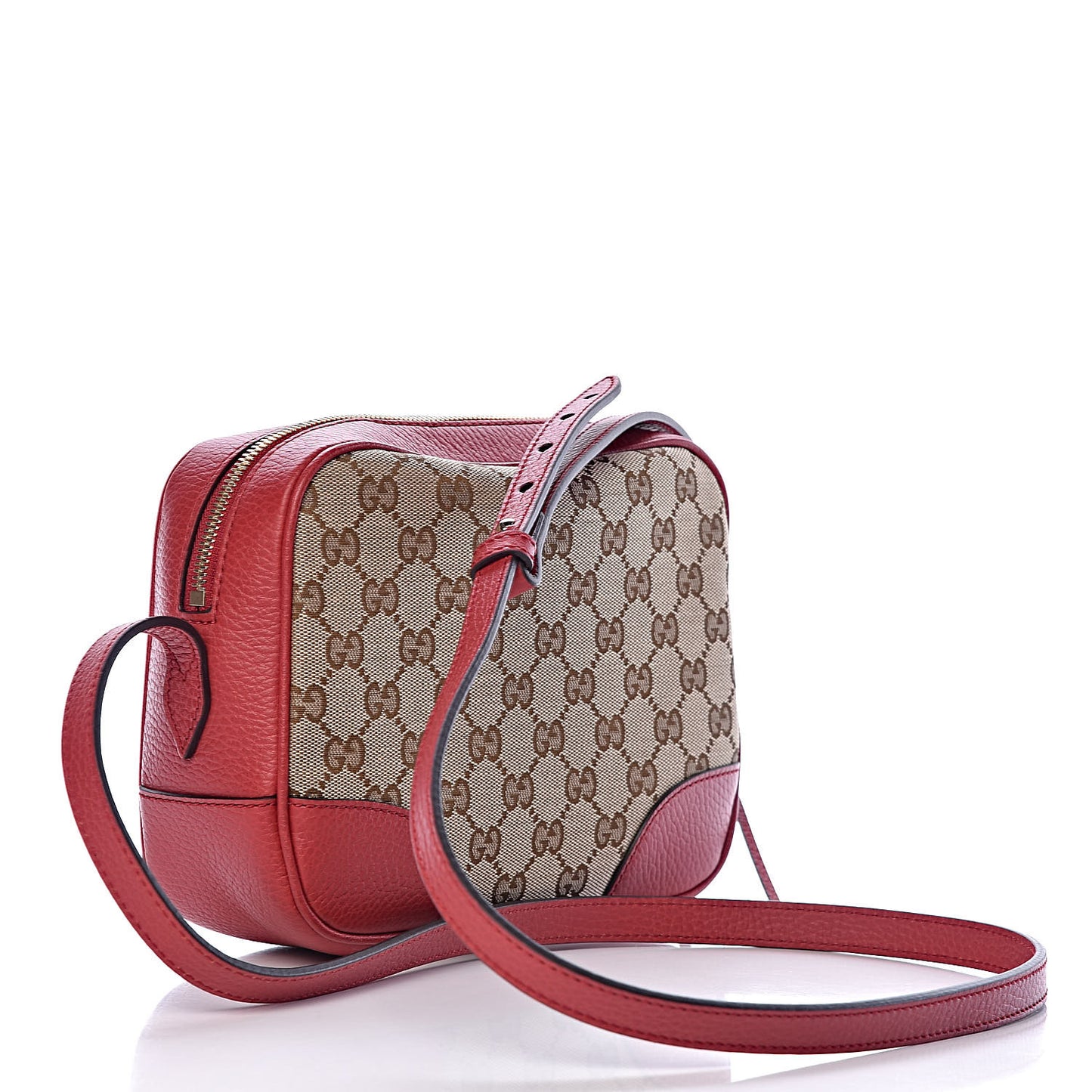 Monogram Mini Bree Messenger Bag Red