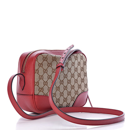 Gucci Monogram Mini Bree Messenger Bag Red 3 of 10