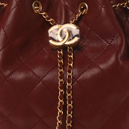 Chanel Caviar Quilted Medium Chanel 25 Handbag Burgundy 9 of 11