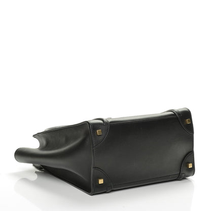 Celine Smooth Calfskin Mini Luggage Black 4 of 6