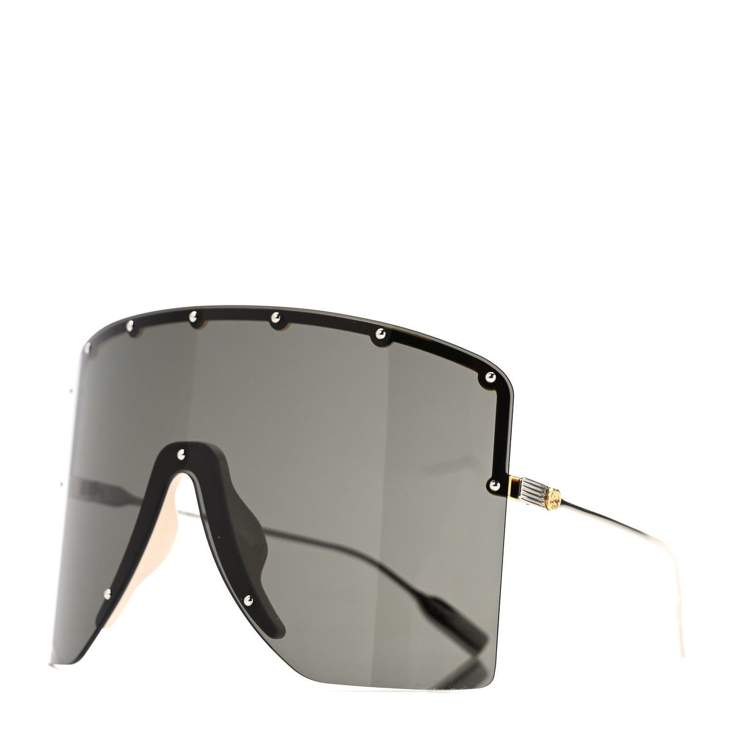 Gucci Star Studded Shield Sunglasses GG1244S Black 1 of 7