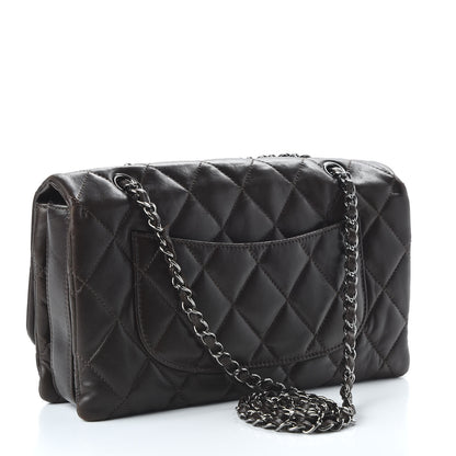 Chanel Lambskin Quilted Large 3 Flap Brown 3 of 11