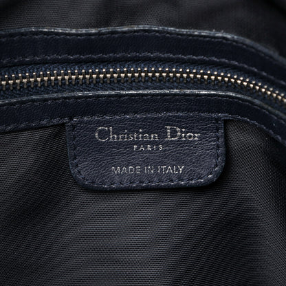 Christian Dior Lambskin Cannage Medium Granville Tote Navy Blue 6 of 13