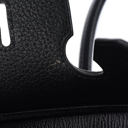 Hermes Taurillon Clemence Birkin 35 Black 9 of 32