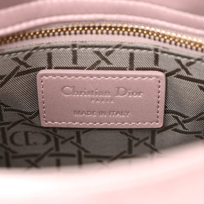 Christian Dior Metallic Lambskin Cannage Mini Lady Dior Lotus 6 of 12