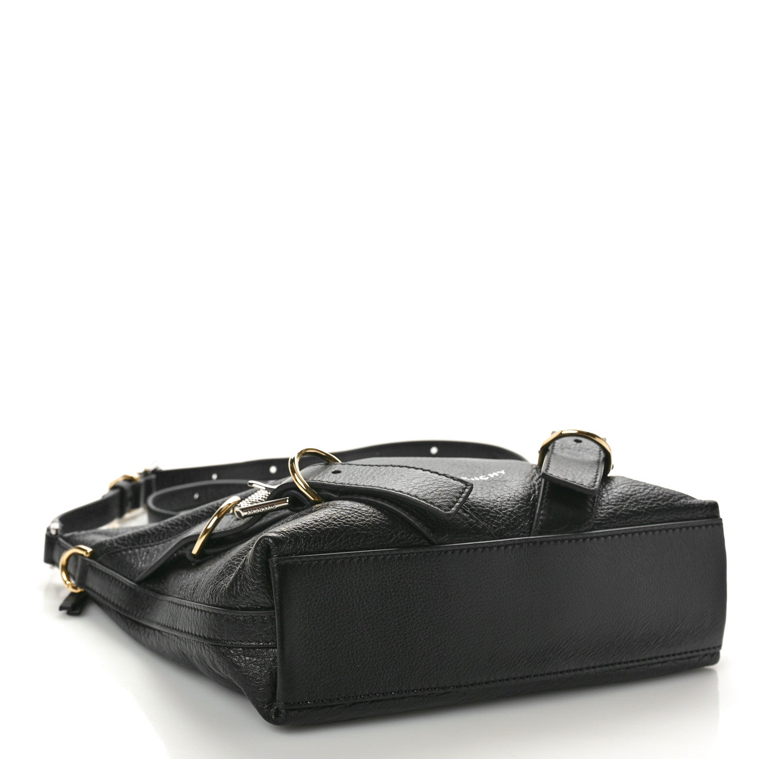 Givenchy Crinkled Calfskin Small Voyou Bag Black 4 of 12