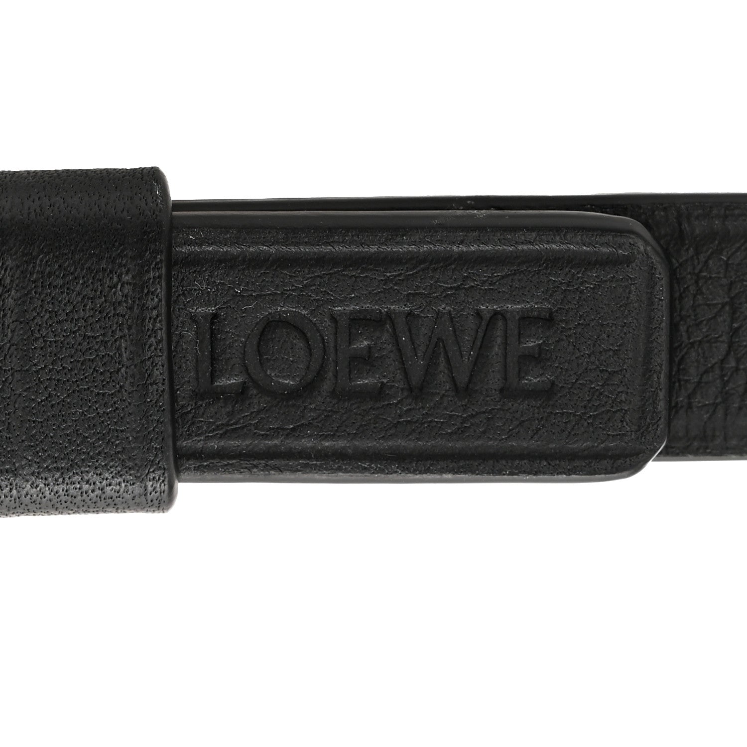 Loewe Calfskin Spiral Woven Short Strap Black 3 of 5