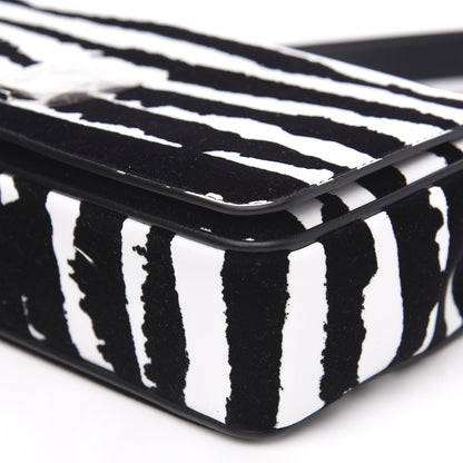 Burberry Calfskin Zebra Print Lola Bag Black White 8 of 8