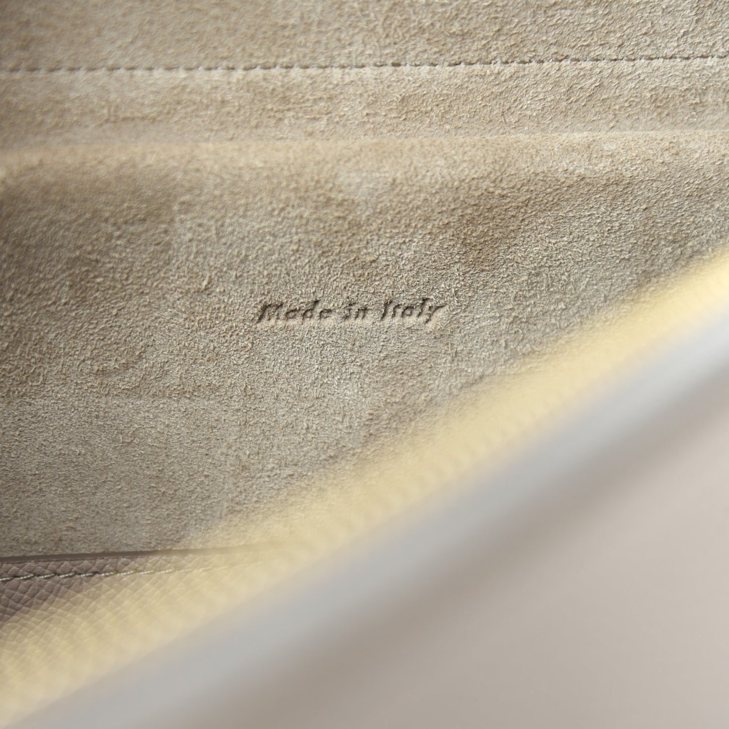 Grained Calfskin Mini Belt Bag Light Taupe