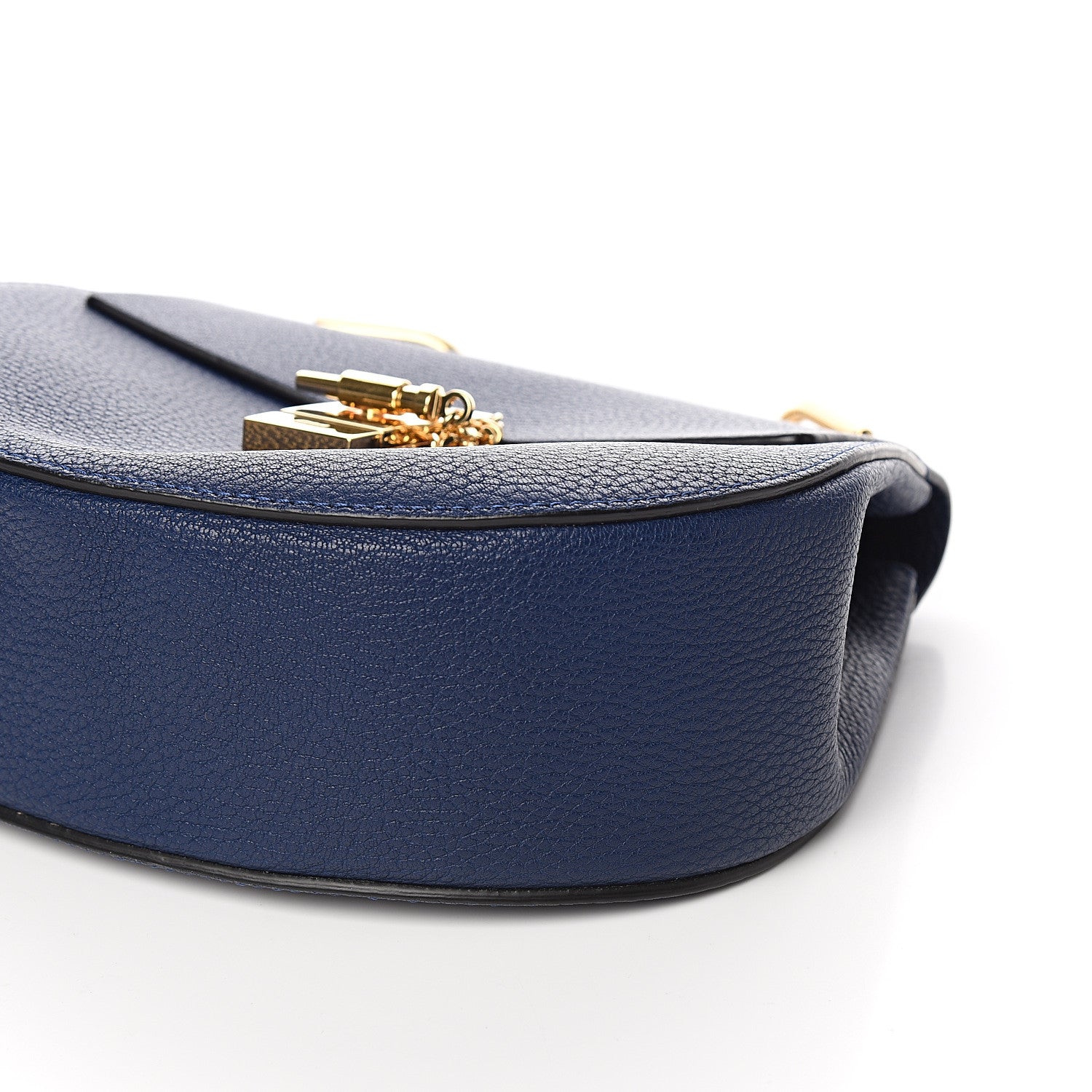 Chloe Grained Lambskin Drew Shoulder Bag Royal Navy 9 of 10