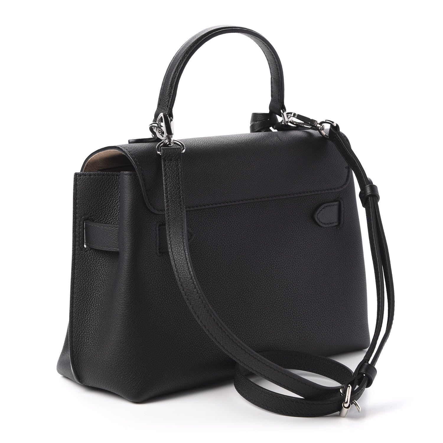 Louis Vuitton Calfskin Lockme Ever BB Black 3 of 10