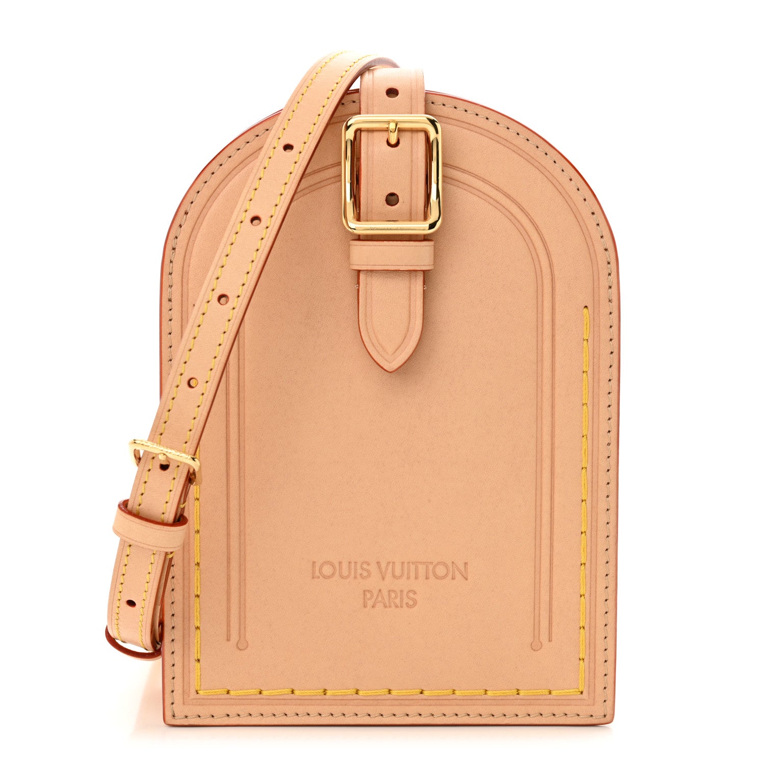 Louis Vuitton Vachetta Name Tag XL Clutch 1 of 12