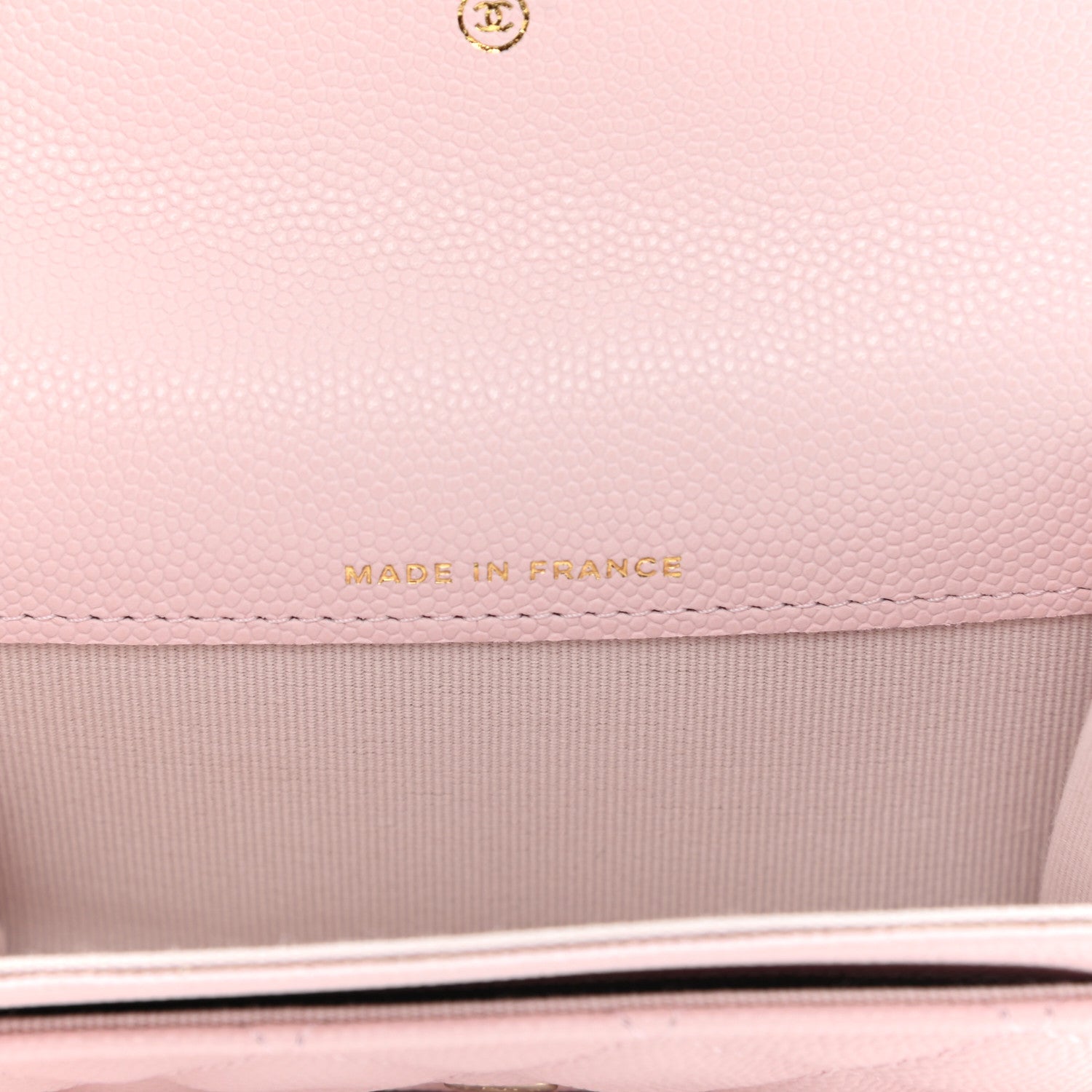 Chanel Caviar Quilted Flap Card Holder Wallet Light Pink 6 of 9