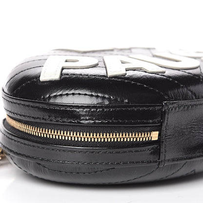 Chanel Lambskin Embroidered Chevron Quilted La Pausa Tassel Clutch Black 8 of 9