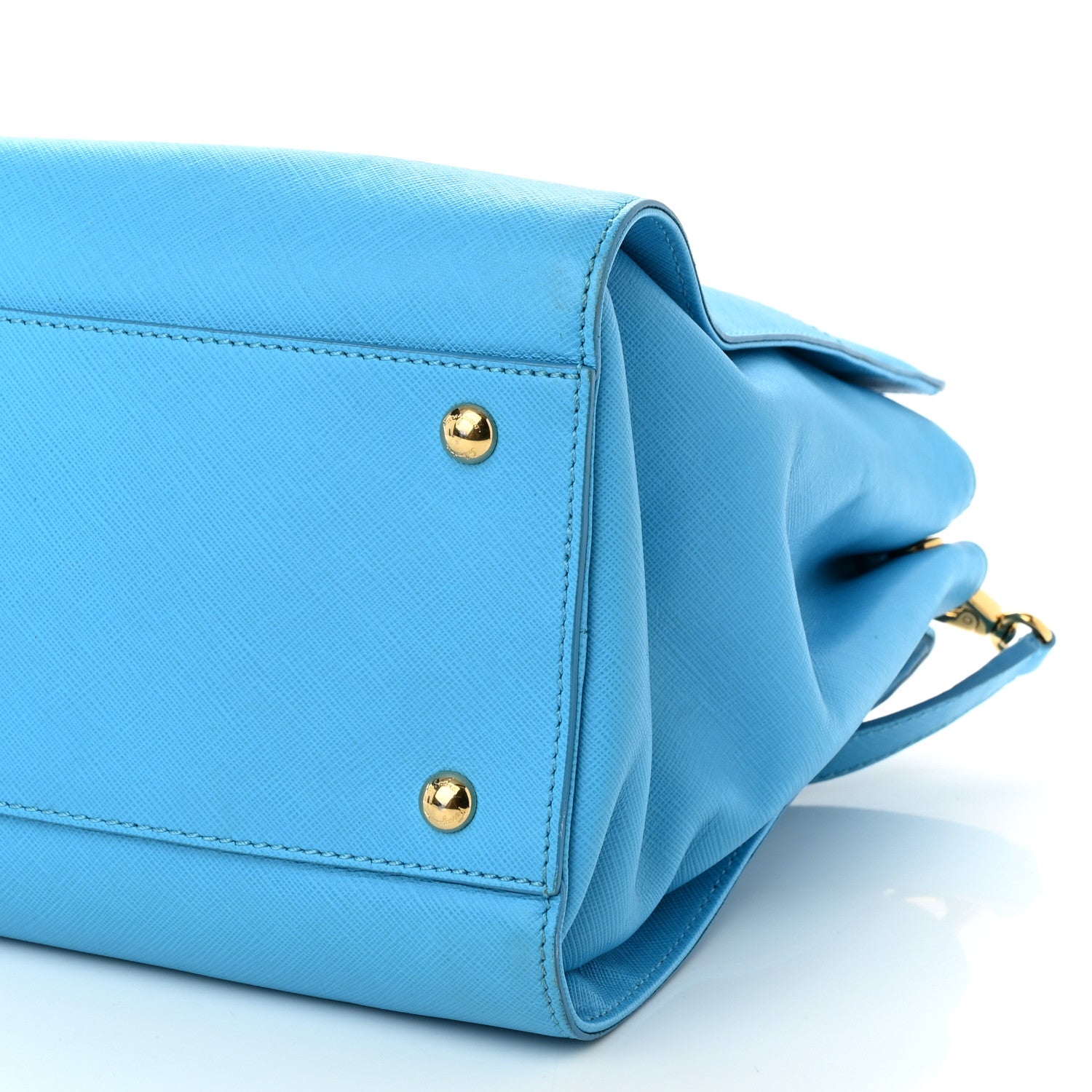 Salvatore Ferragamo Printed Calfskin Beky Tote Cielo 9 of 11