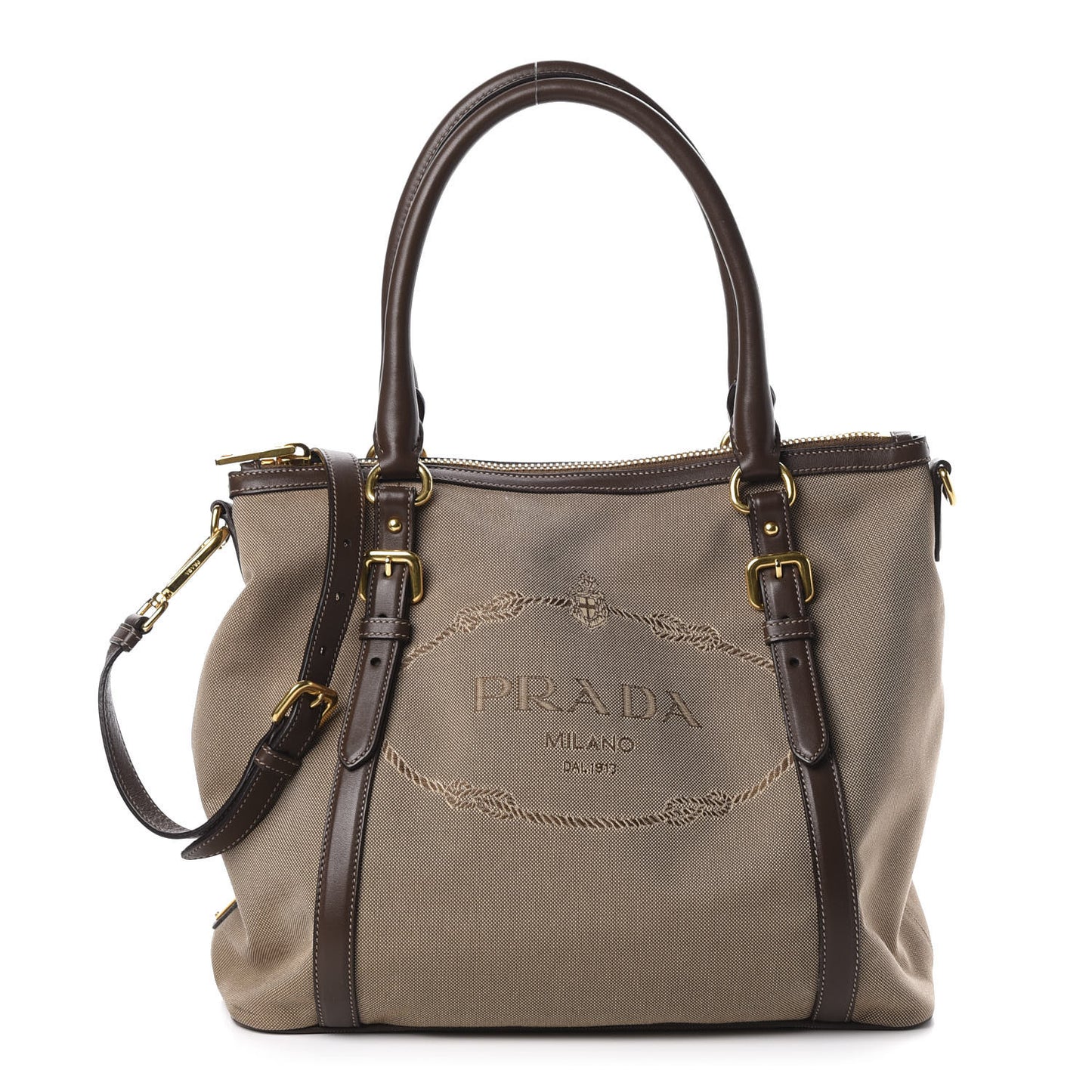 Jacquard Logo Tote Corda Bruciato