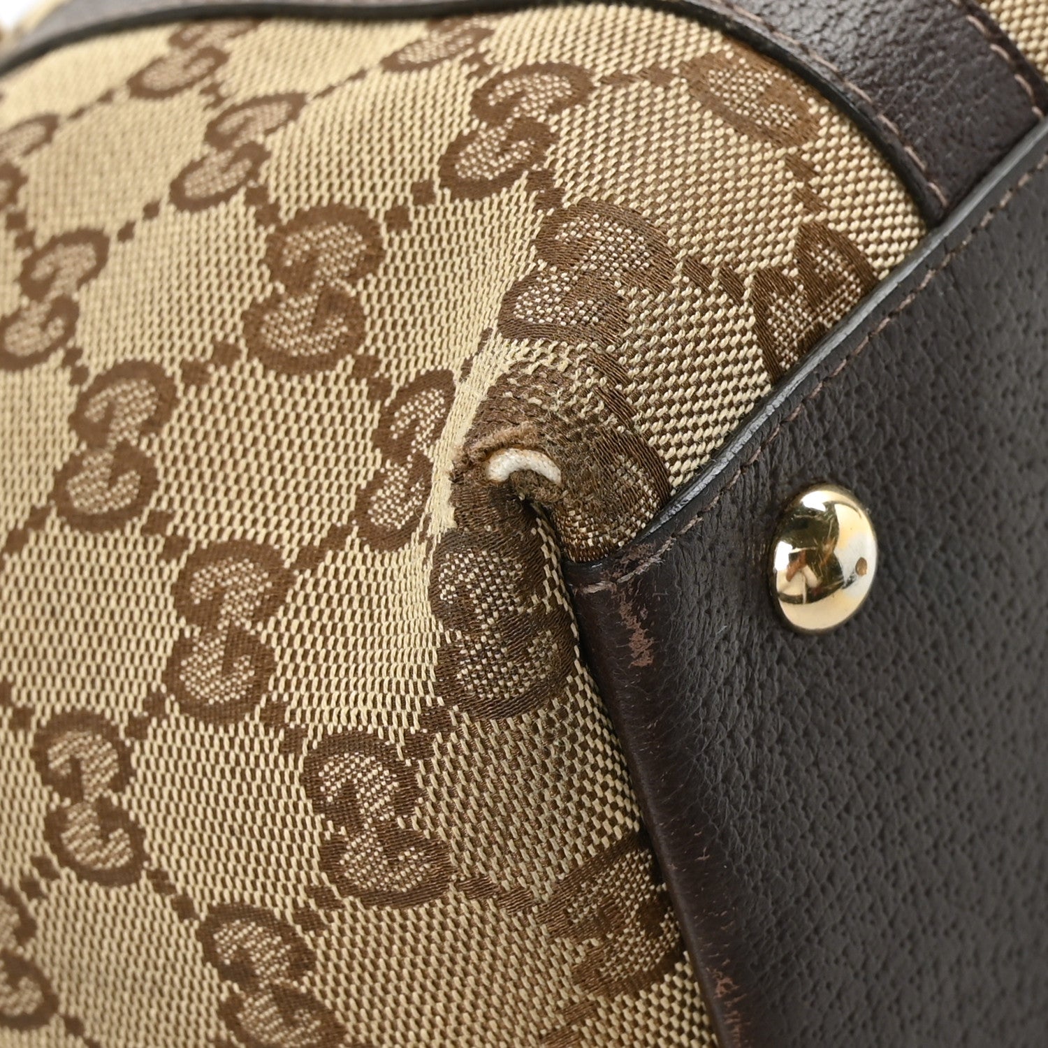 Gucci Monogram Medium Abbey Tote Brown 10 of 12