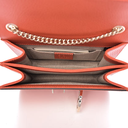 Gucci Dollar Calfskin Small Interlocking G Shoulder Bag Sun Orange 5 of 10