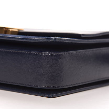 Saint Laurent Smooth Calfskin Suede Medium Bellechasse Navy 10 of 11