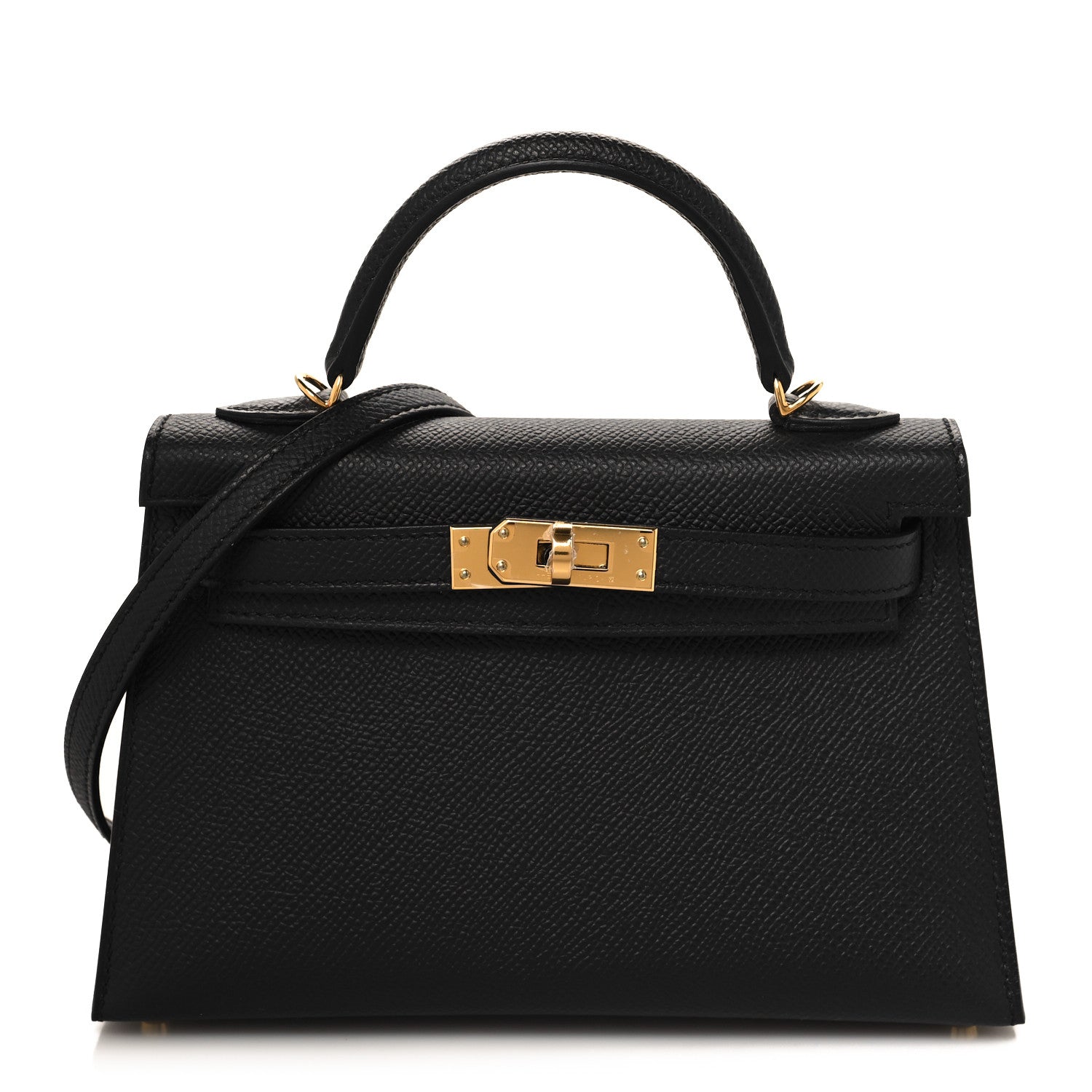 Hermes Epsom Mini Kelly Sellier 20 Black 1 of 11
