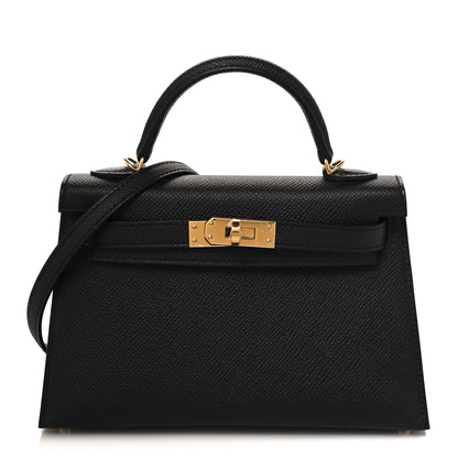 Hermes Epsom Mini Kelly Sellier 20 Black 1 of 11