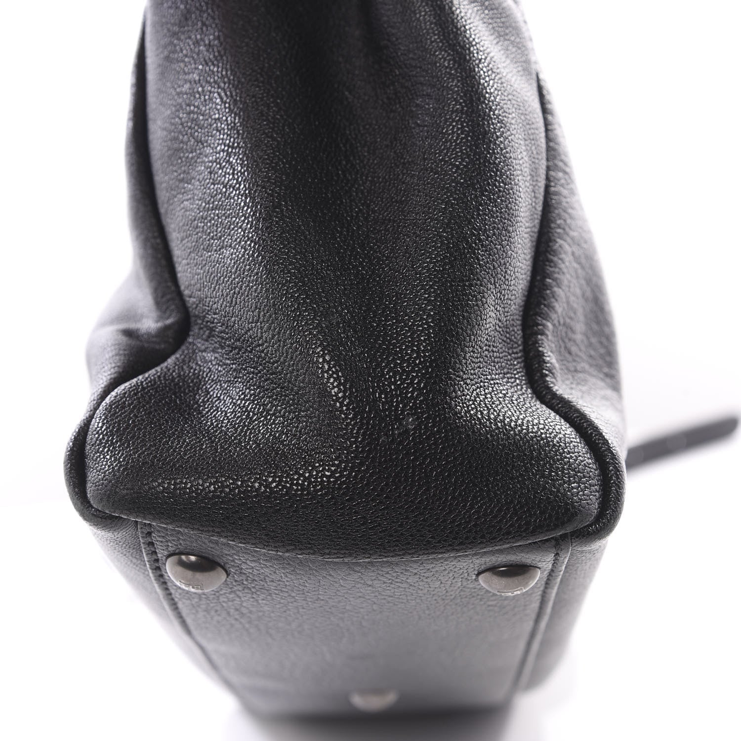 Fendi Goatskin Zucca Medium Peekaboo Iconic Satchel Black Tobacco 11 of 11