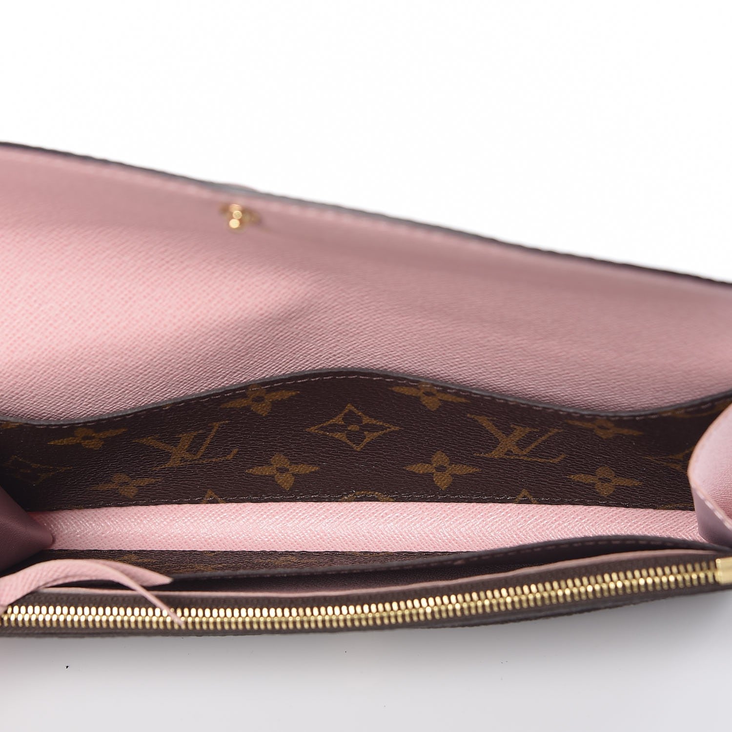 Louis Vuitton Monogram Emilie Wallet Rose Ballerine 5 of 9