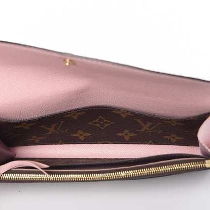 Louis Vuitton Monogram Emilie Wallet Rose Ballerine 5 of 9