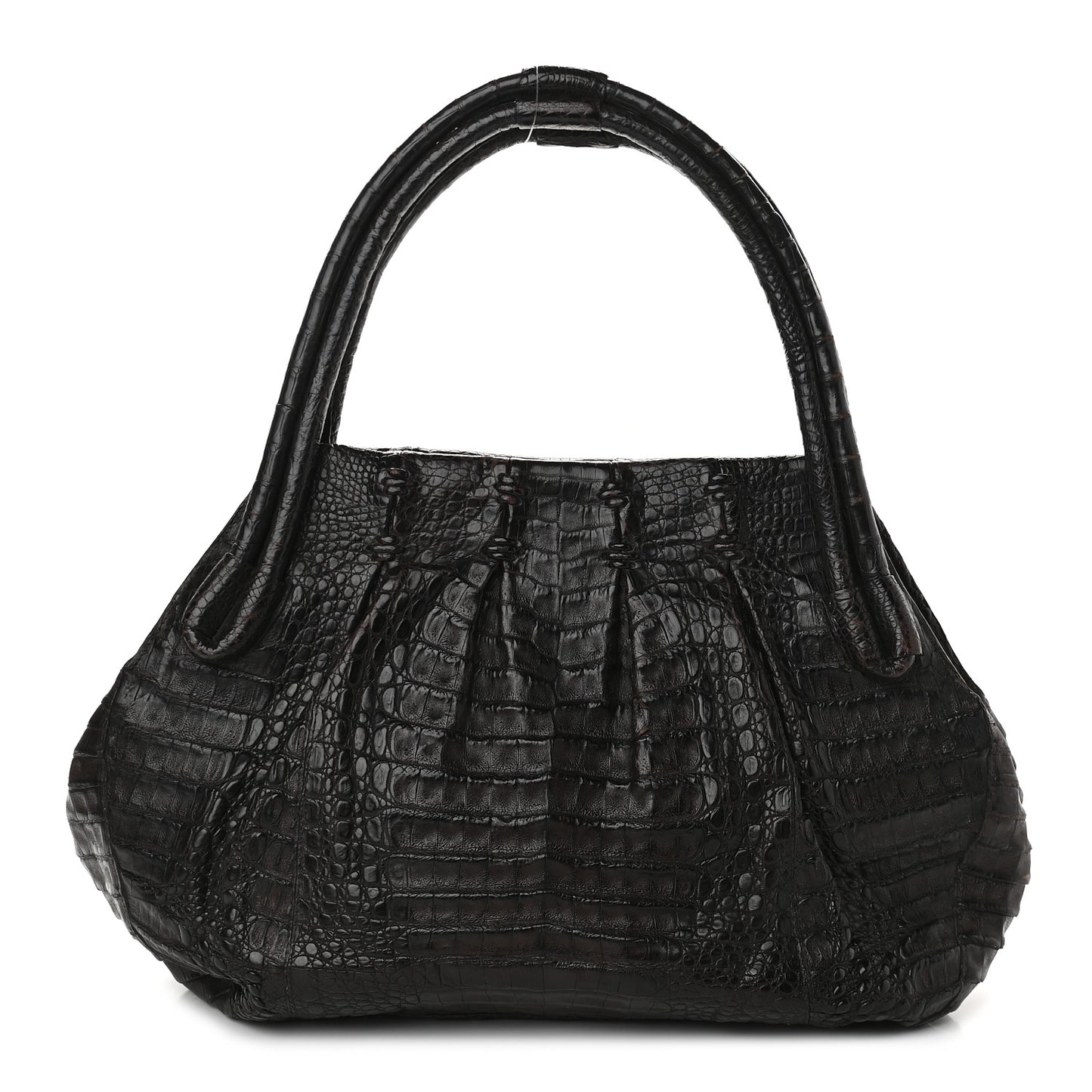 Crocodile Large Tote Chocolate