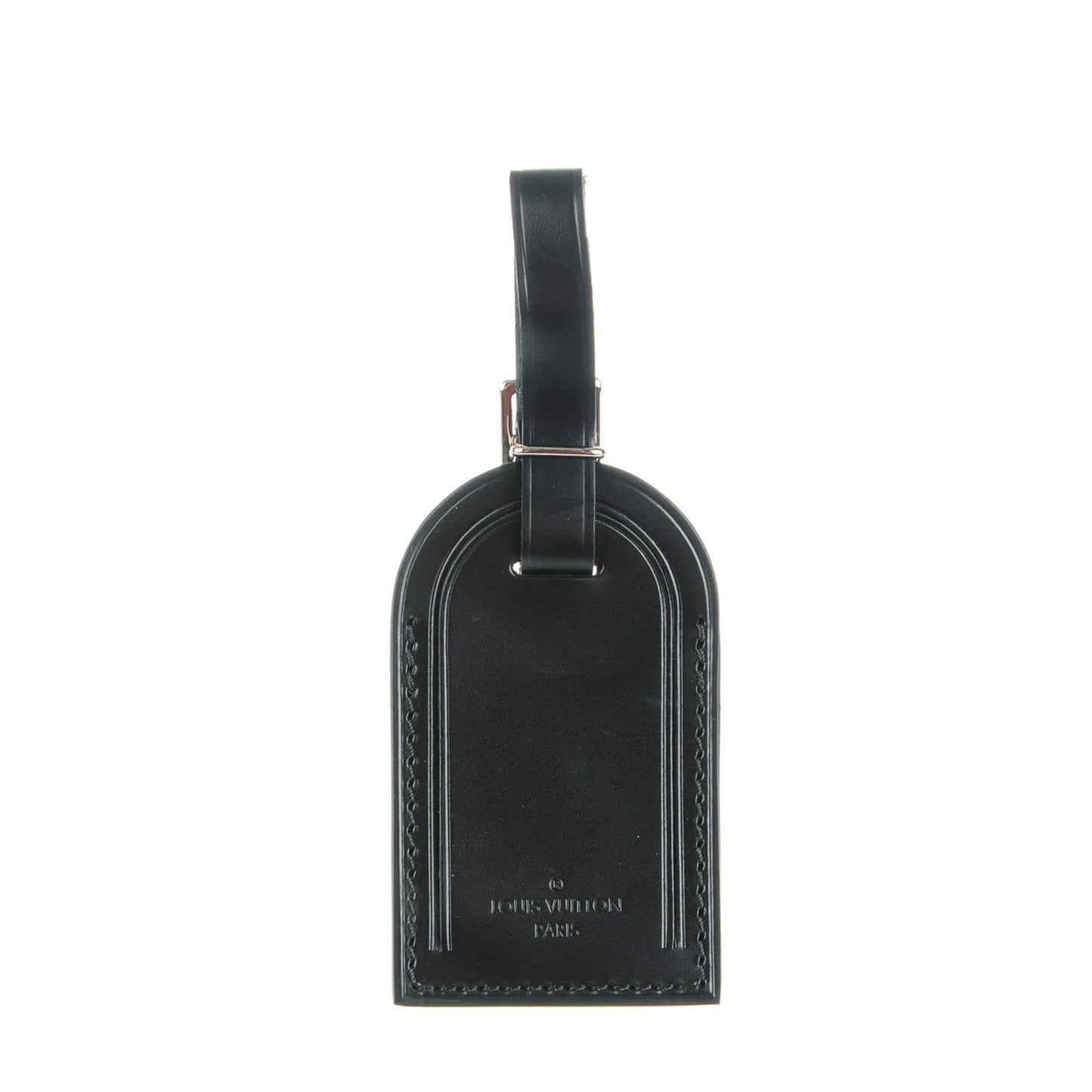 Calfskin Luggage Tag Black