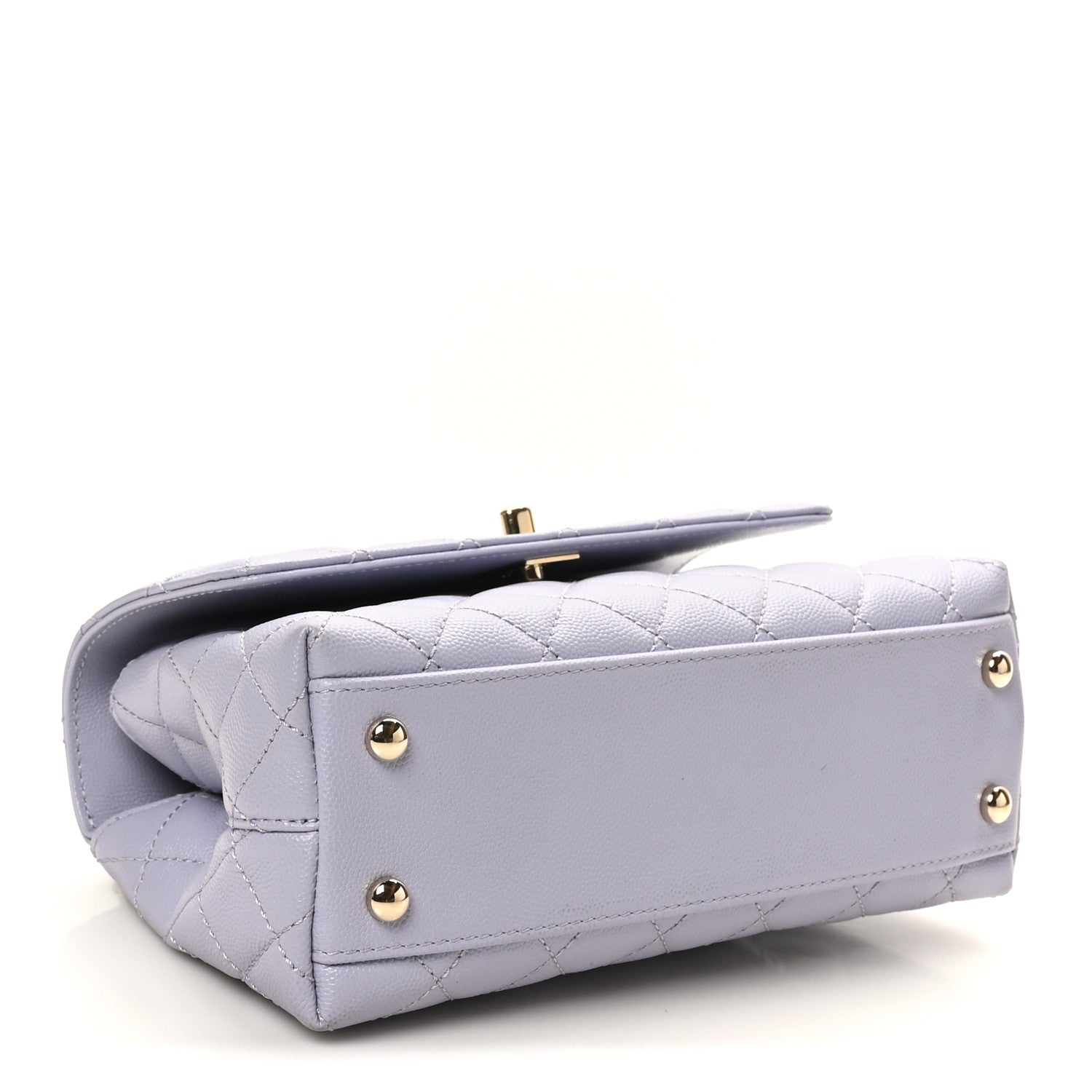 Chanel Caviar Quilted Mini Coco Handle Flap Light Purple 4 of 10