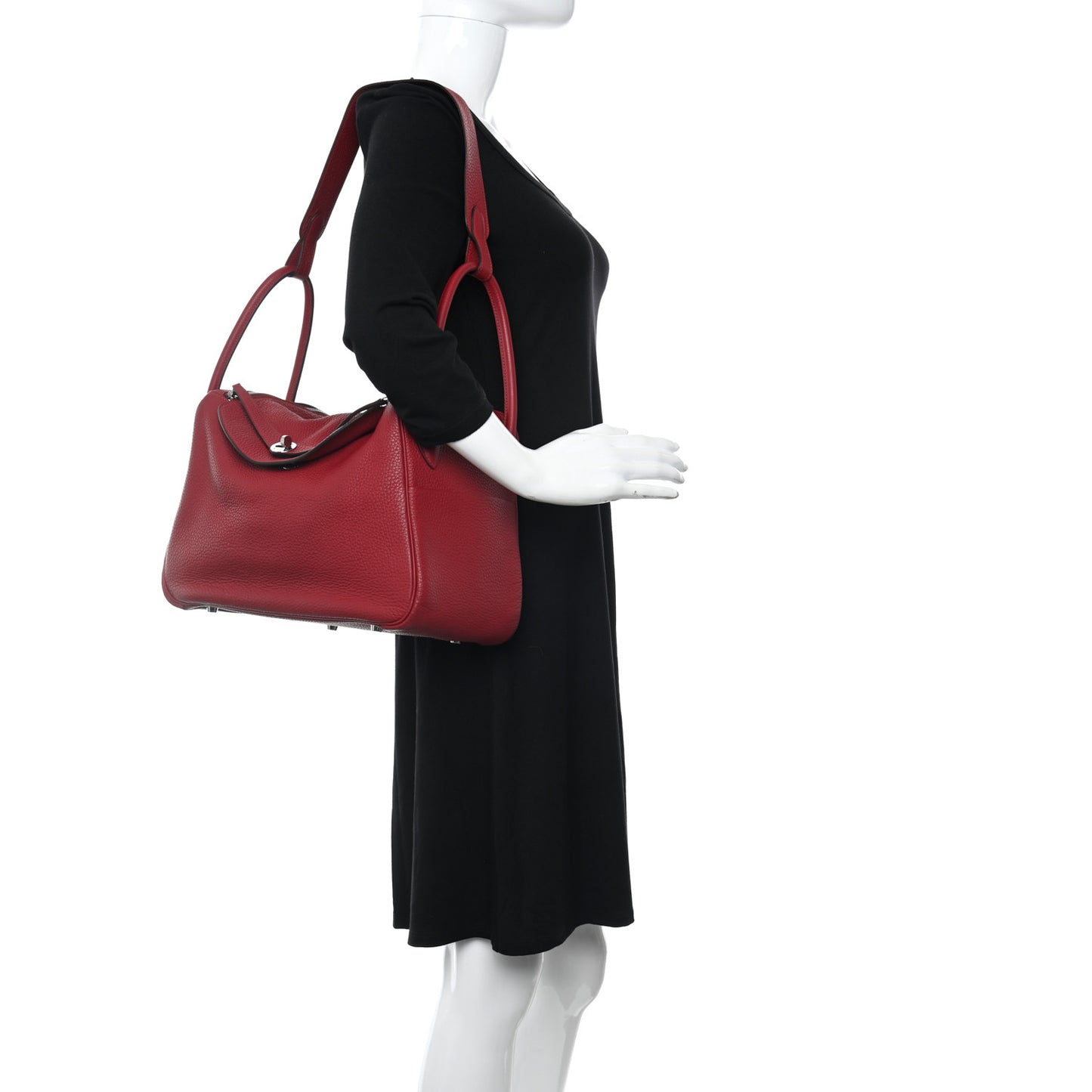 Taurillon Clemence Lindy 34 Rouge Grenat