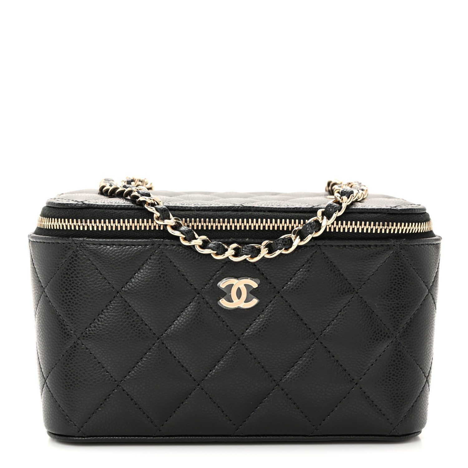 Chanel Caviar Quilted Small Vanity Case With Chain Black 1 of 10