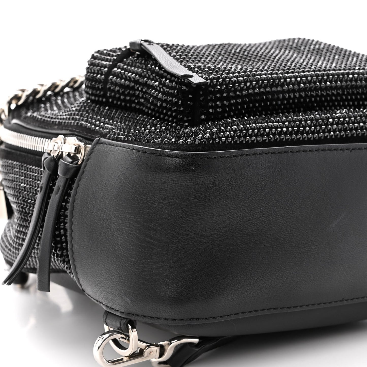 Calfskin Palazzo Crystal Medusa Backpack Black