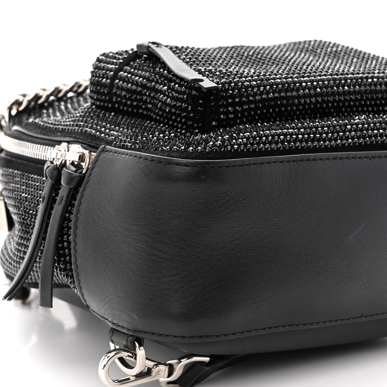 Versace Calfskin Palazzo Crystal Medusa Backpack Black 8 of 10