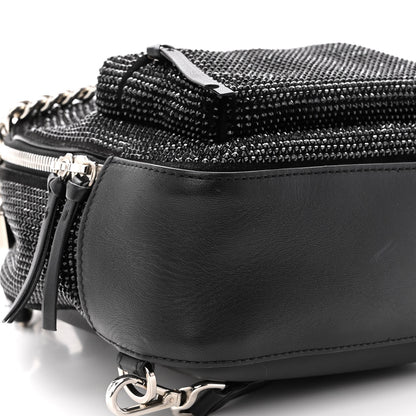 Versace Calfskin Palazzo Crystal Medusa Backpack Black 8 of 10