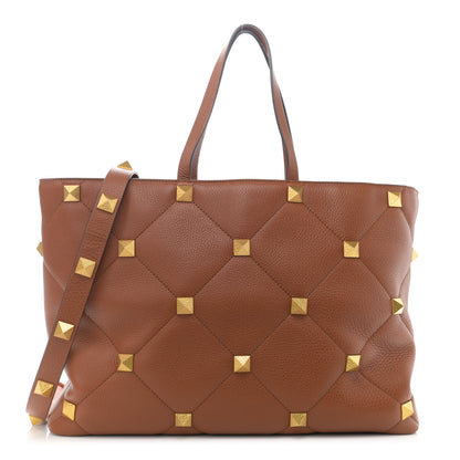 Valentino Garavani Grained Calfskin Large Roman Stud Tote Selleria 1 of 10