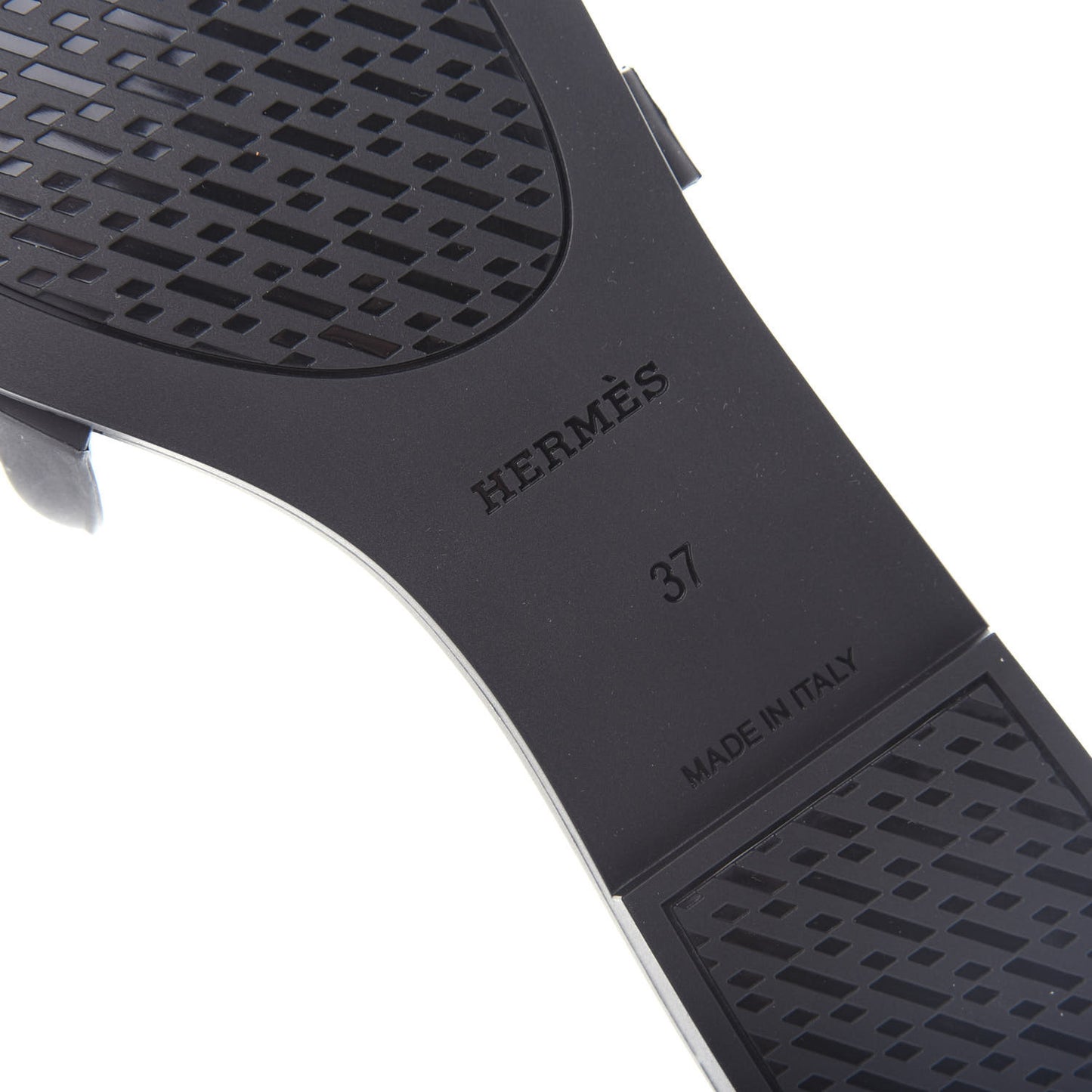 Rubber Aloha Sandals 37 Black