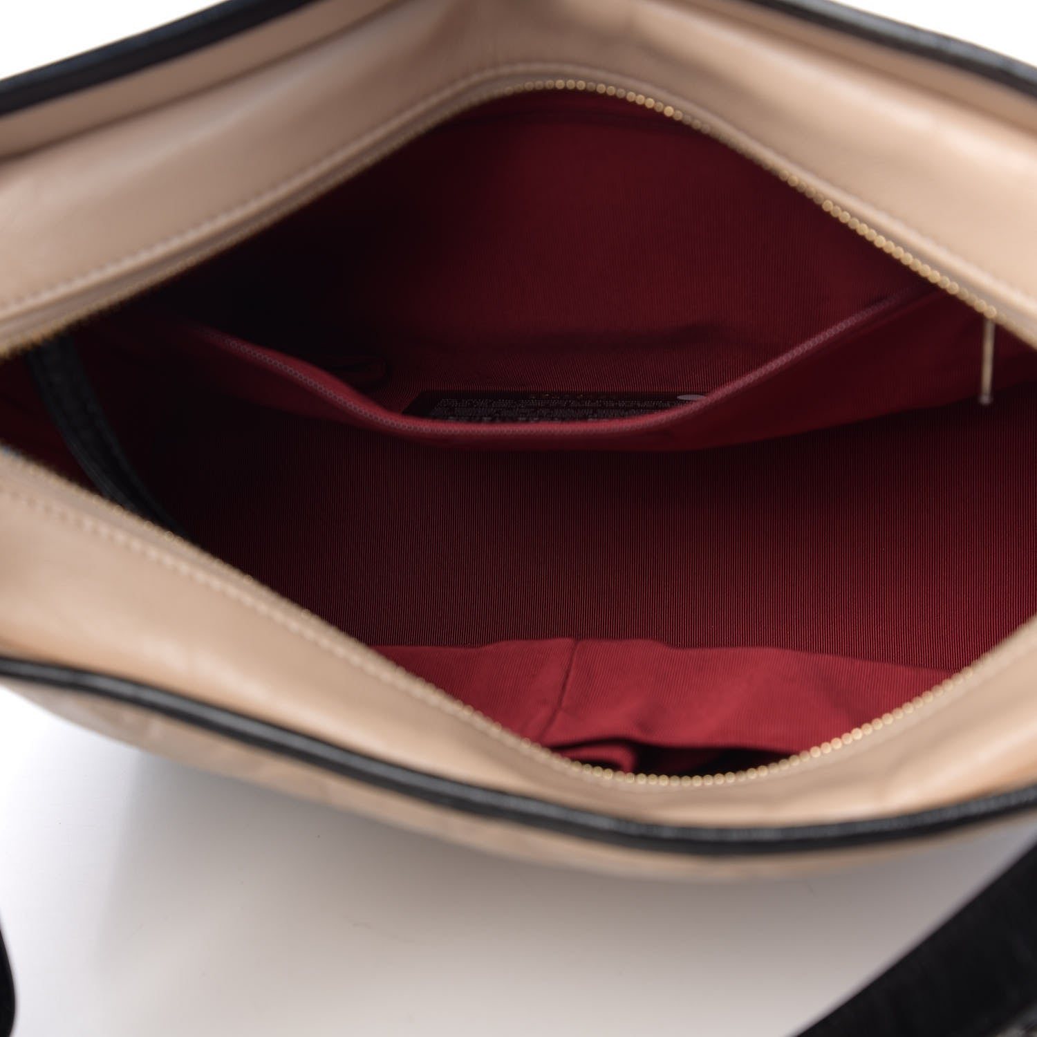 Chanel Aged Calfskin Quilted Medium Gabrielle Hobo Beige Black 4 of 9