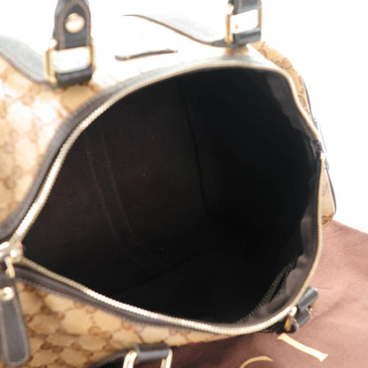 Gucci Crystal Monogram Medium Joy Boston Dark Brown 5 of 7