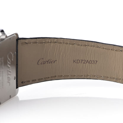 Cartier Stainless Steel Alligator 32mm Tank Divan Quartz Watch 5 of 8