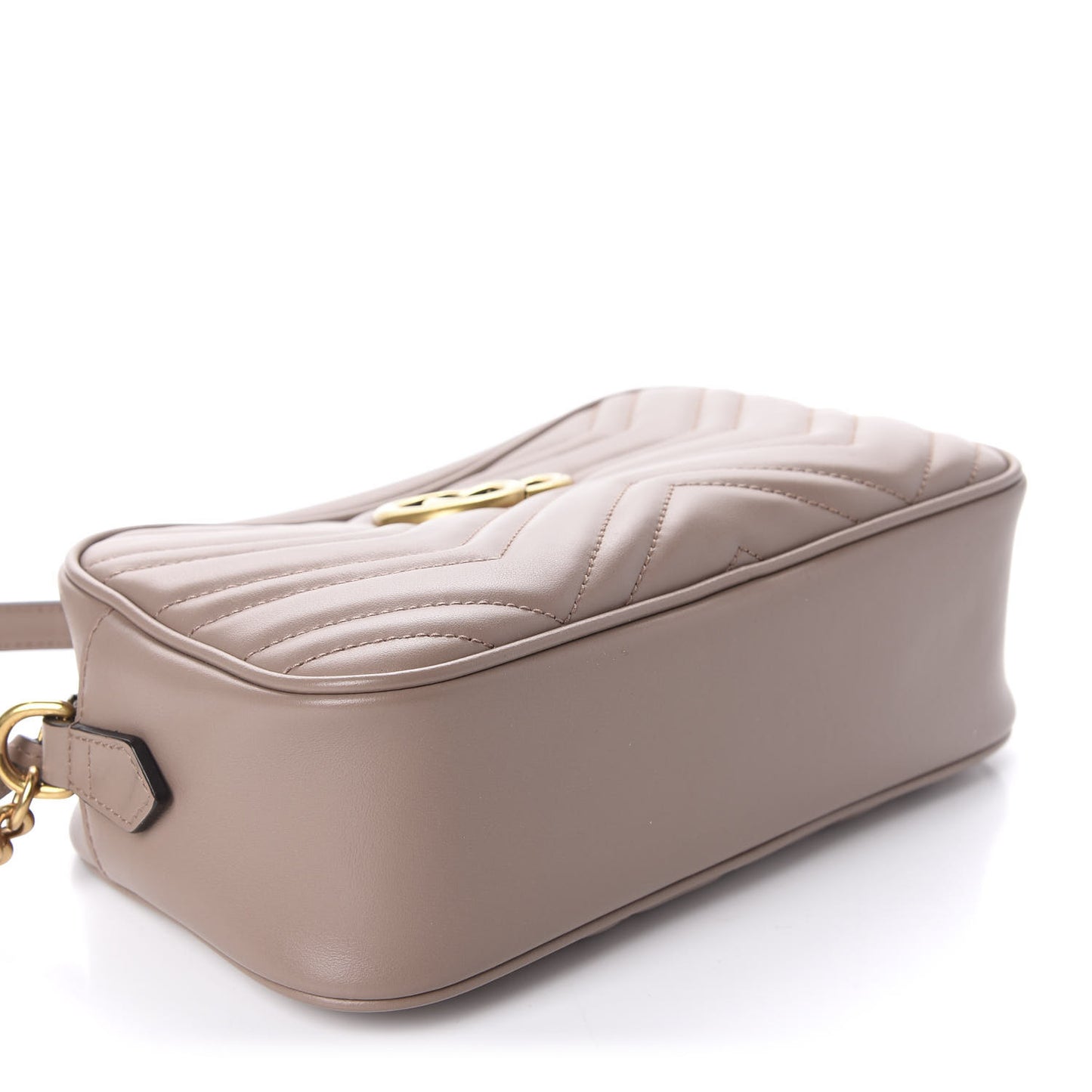 Calfskin Matelasse Small GG Marmont Chain Shoulder Bag Porcelain Rose
