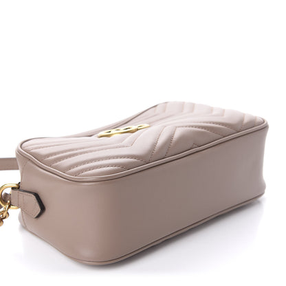 Gucci Calfskin Matelasse Small GG Marmont Chain Shoulder Bag Porcelain Rose 4 of 11