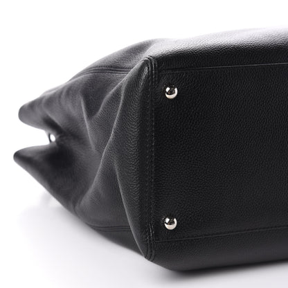 Chanel Calfskin Cerf Executive Shopper Tote Black 8 of 12