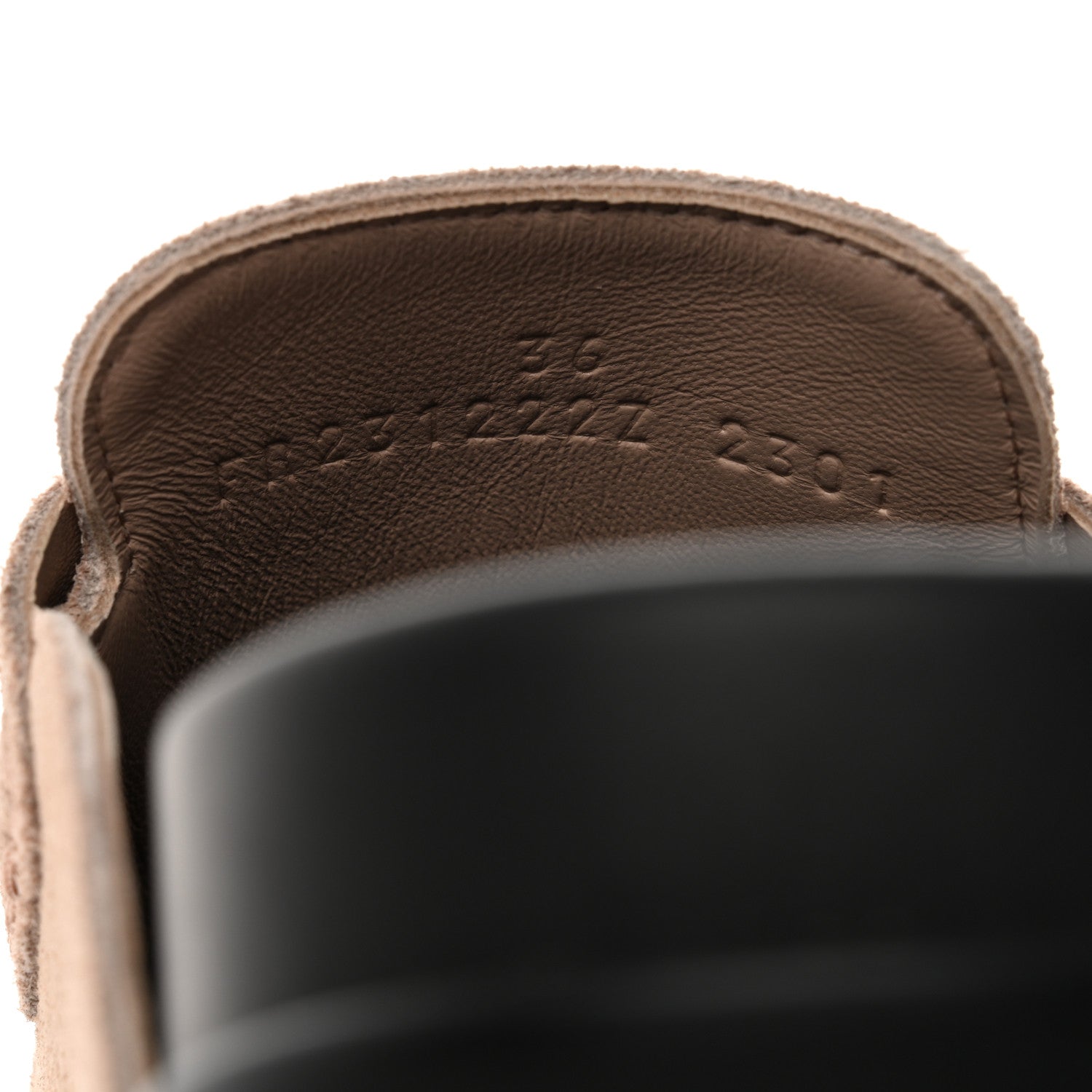 Hermes Suede Calfskin Go Mule 36 Beige Nude 6 of 9