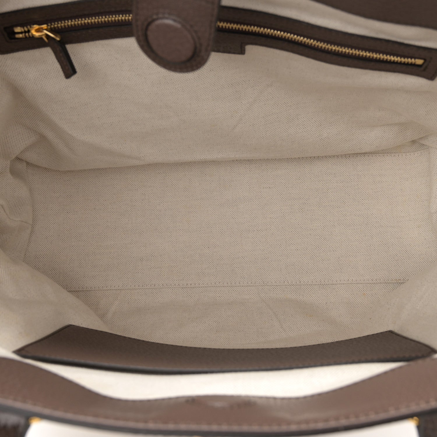 Gucci Monogram Jumbo GG Textured Dollar Calfskin Web Medium Ophidia Shopping Tote Camel Ebony 5 of 10