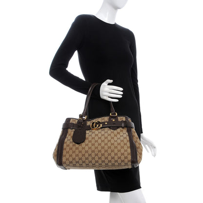 Gucci Monogram Medium GG Running Tote Dark Brown 2 of 14
