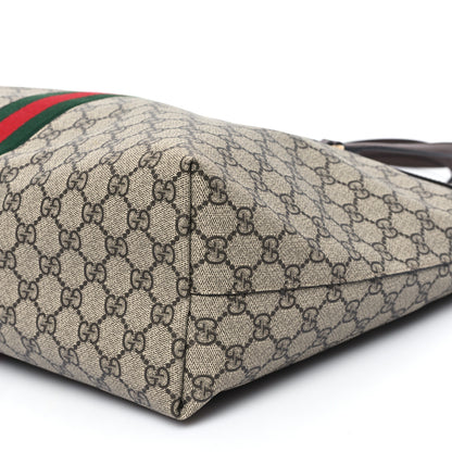 Gucci GG Supreme Monogram Medium Ophidia Shopping Tote Brown 10 of 10