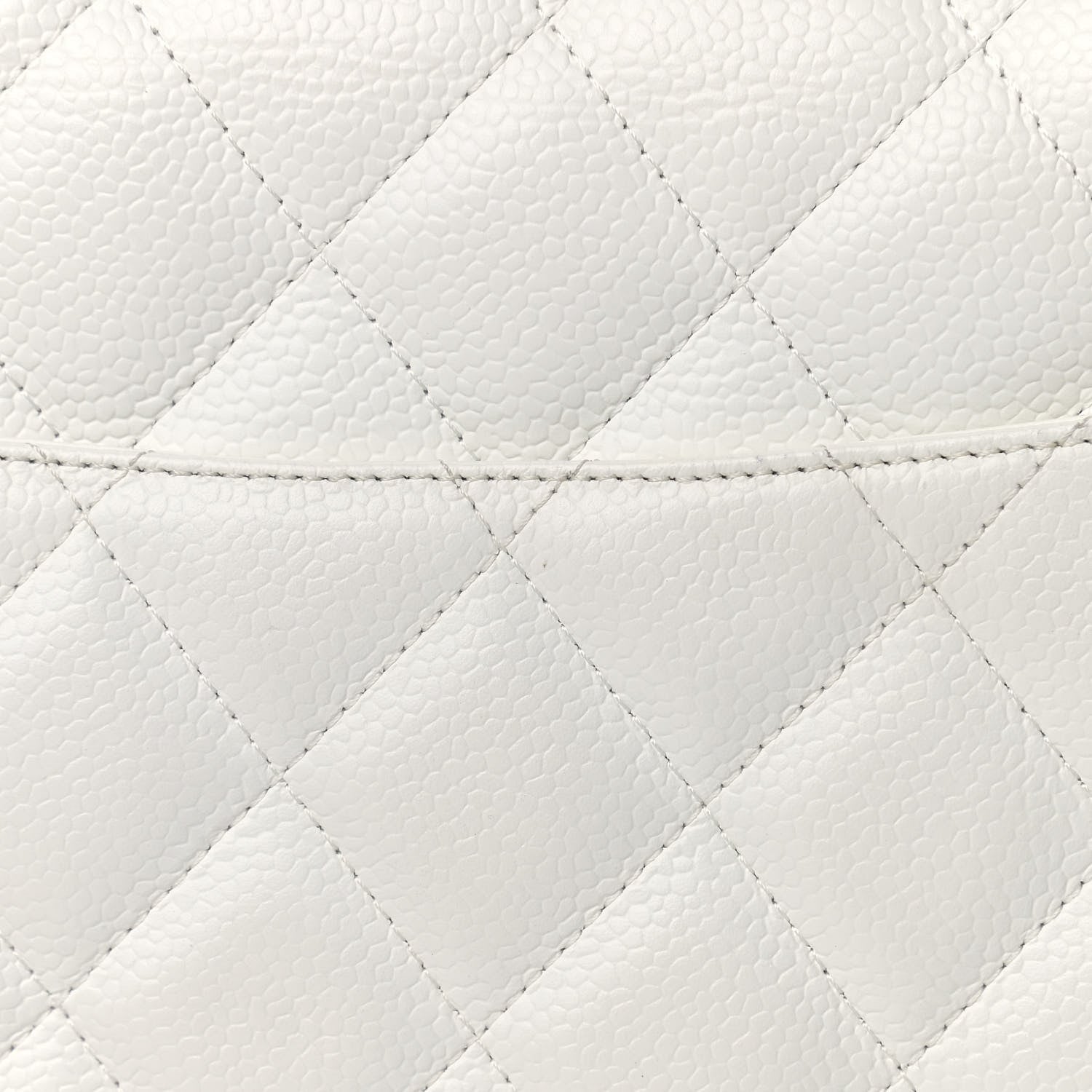 Chanel Caviar Quilted Jumbo Single Flap White 16 of 16